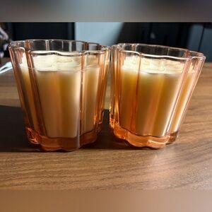 Outdoor Entertaining Patio Glass Candle Decor